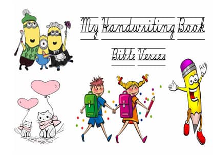 My Handwriting Book - Bible Verses - English